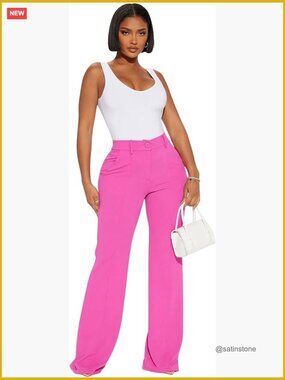 Stretchy Work Pants High Waisted Wrinkle Free Dressy Business Casual